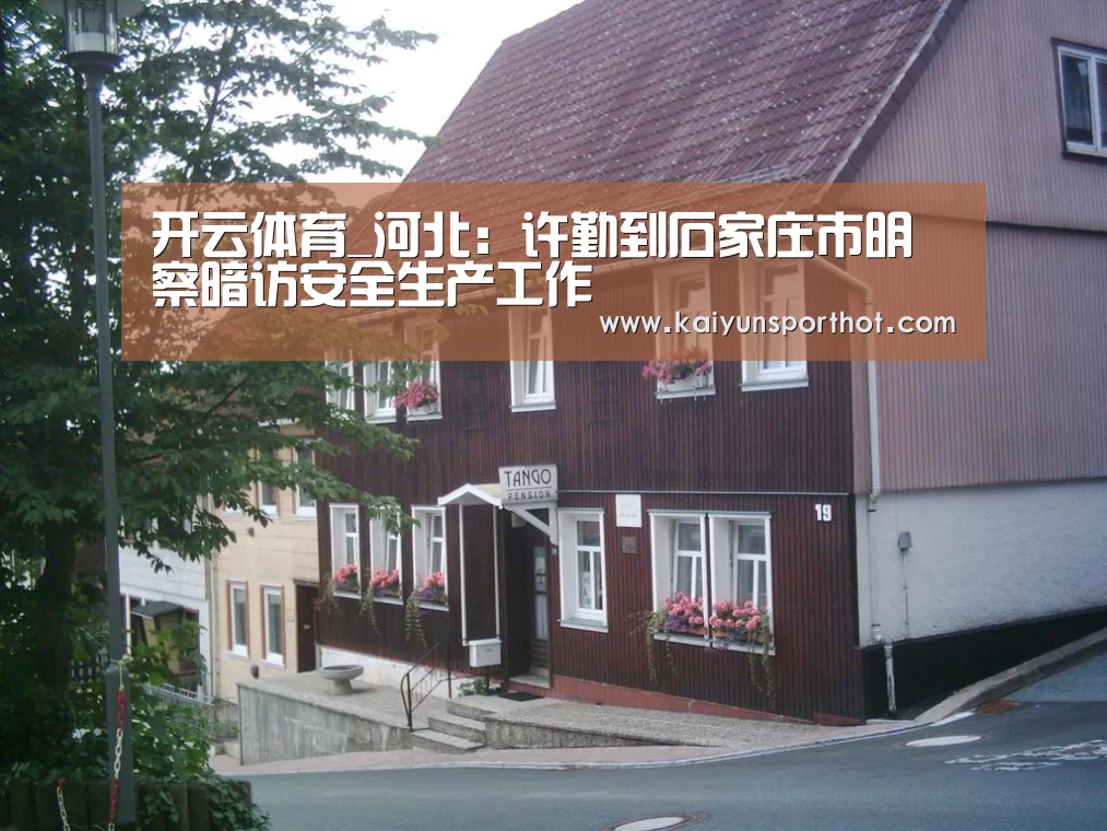 开云体育_河北:许勤到石家庄市明察暗访安全生产工作(图3) 开云官网